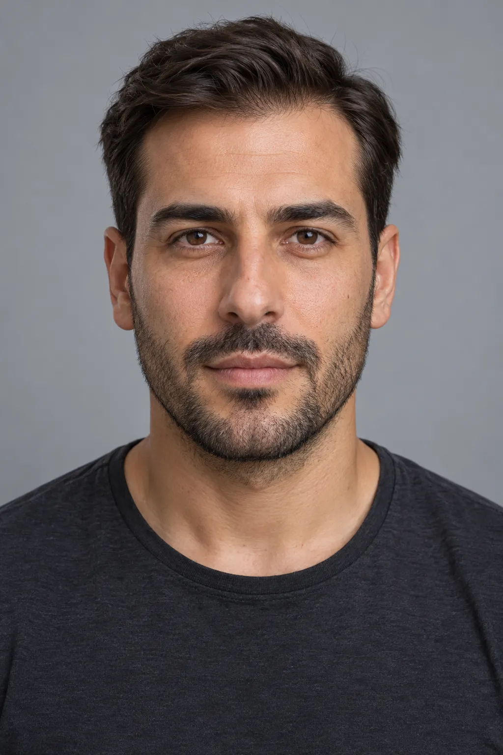 Yüz bölgeleri haritası için erkek portresi